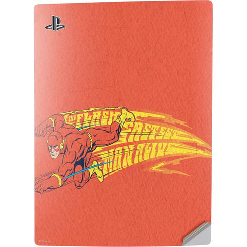 DC Comics The Flash Classic Art Running Pose PS5 Digital Edition Console Skin