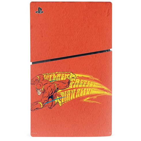 DC Comics Flash Racer PS5 Slim Disk Bundle Skin