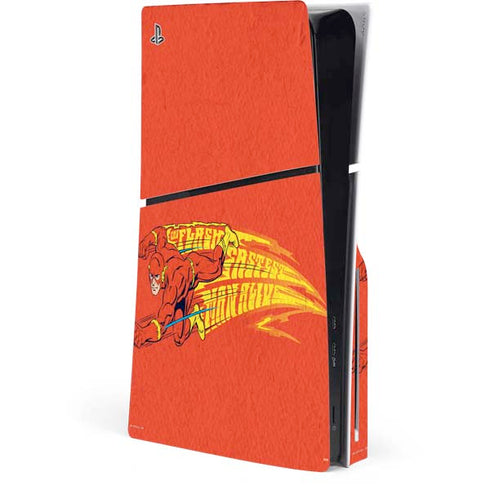 DC Comics Flash Racer PS5 Slim Disk Console Skin