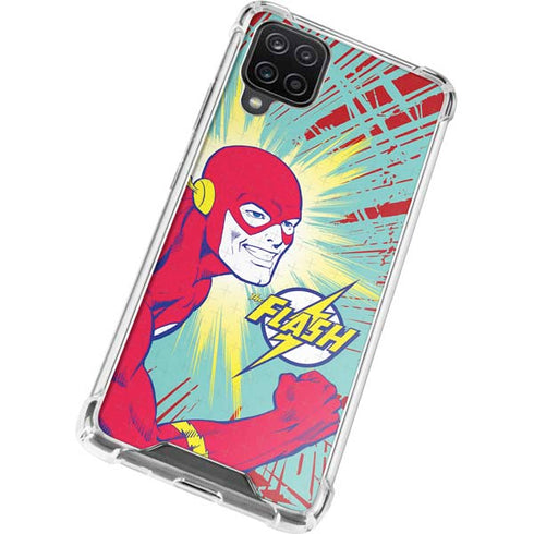 DC Comics The Flash Classic Art Smile Blast Galaxy A12 Clear Case