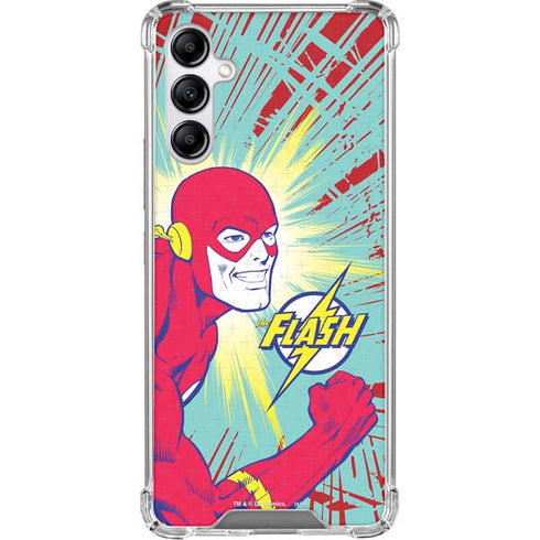DC Comics The Flash Classic Art Smile Blast Galaxy A15 5G Clear Case
