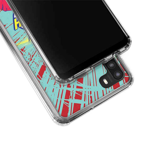 DC Comics The Flash Classic Art Smile Blast Galaxy A21 Clear Case