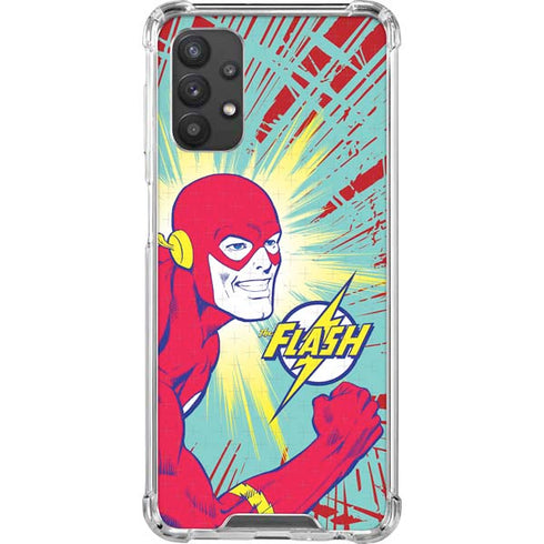 DC Comics The Flash Classic Art Smile Blast Galaxy A32 5G Clear Case