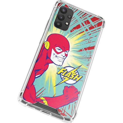 DC Comics The Flash Classic Art Smile Blast Galaxy A32 5G Clear Case