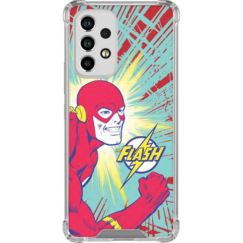 DC Comics The Flash Classic Art Smile Blast Galaxy A53 5G Clear Case