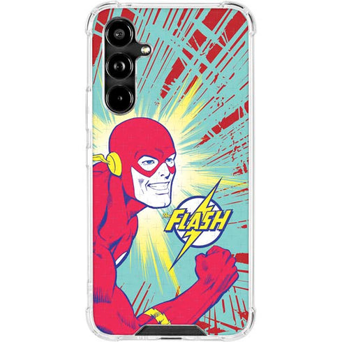DC Comics The Flash Classic Art Smile Blast Galaxy A54 5G Clear Case