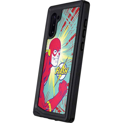 DC Comics The Flash Classic Art Smile Blast Galaxy Note 10 Waterproof Case