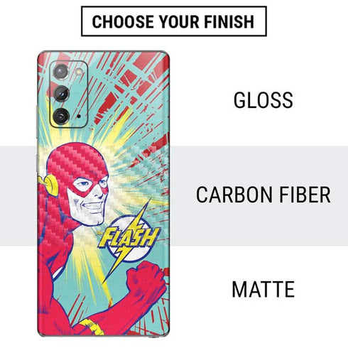 DC Comics The Flash Classic Art Smile Blast Galaxy Note20 5G Skin