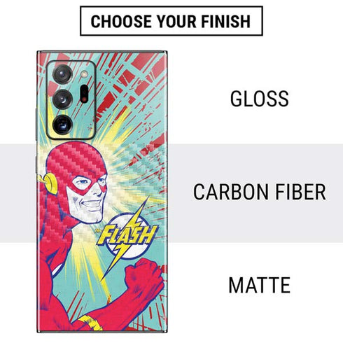 DC Comics The Flash Classic Art Smile Blast Galaxy Note20 Ultra 5G Skin
