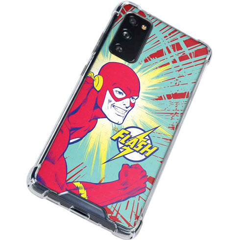 DC Comics The Flash Classic Art Smile Blast Galaxy S20 FE Clear Case
