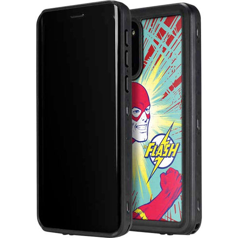 DC Comics The Flash Classic Art Smile Blast Galaxy S20 Plus Waterproof Case