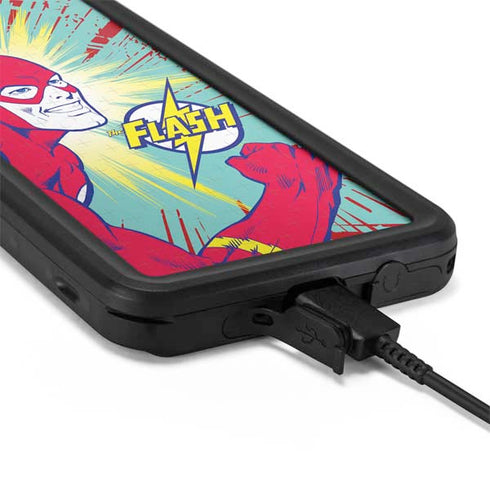 DC Comics The Flash Classic Art Smile Blast Galaxy S20 Plus Waterproof Case