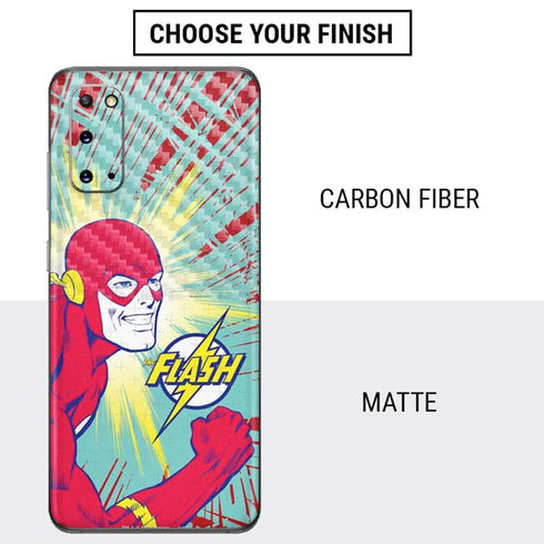 DC Comics The Flash Classic Art Smile Blast Galaxy S20 Skin
