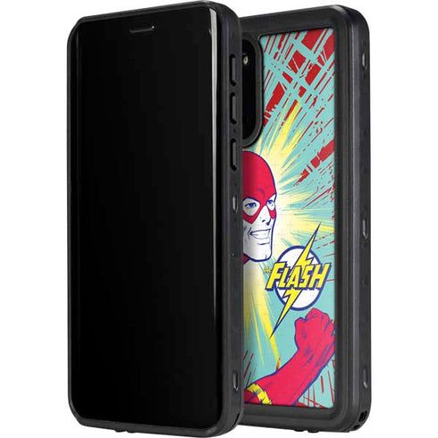 DC Comics The Flash Classic Art Smile Blast Galaxy S20 Waterproof Case