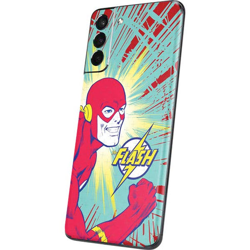 DC Comics The Flash Classic Art Smile Blast Galaxy S21 5G Skin