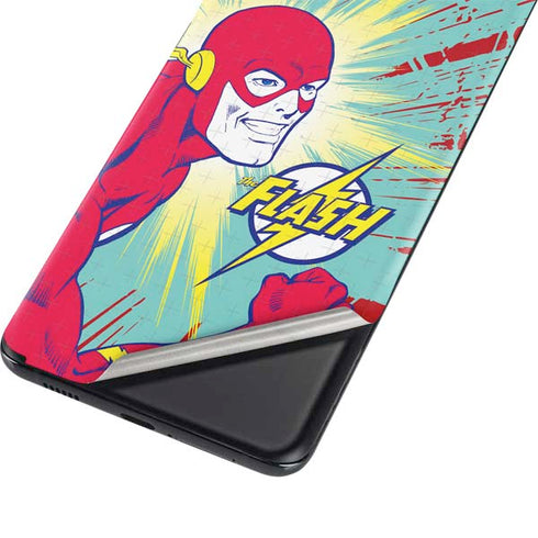 DC Comics The Flash Classic Art Smile Blast Galaxy S21 5G Skin
