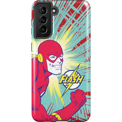 DC Comics The Flash Classic Art Smile Blast Galaxy S21 Plus 5G Pro Case