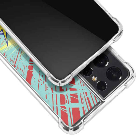 DC Comics The Flash Classic Art Smile Blast Galaxy S21 Ultra 5G Clear Case