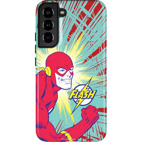 DC Comics The Flash Classic Art Smile Blast Galaxy S22 Plus Pro Case