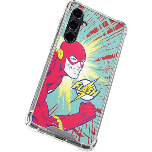DC Comics The Flash Classic Art Smile Blast Galaxy S23 FE Clear Case