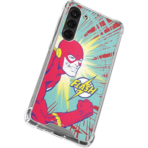 DC Comics The Flash Classic Art Smile Blast Galaxy S23 Plus Clear Case