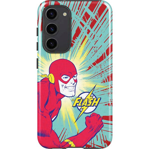 DC Comics The Flash Classic Art Smile Blast Galaxy S23 Plus Pro Case