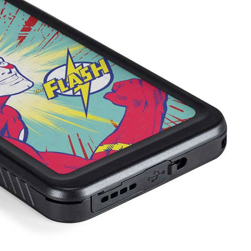 DC Comics The Flash Classic Art Smile Blast Galaxy S23 Plus Waterproof Case