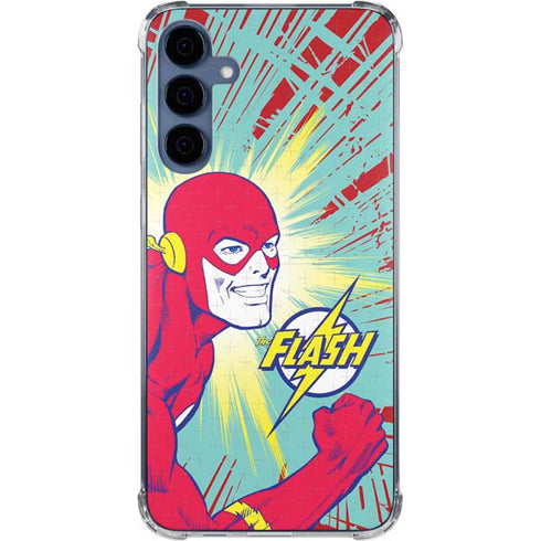 DC Comics The Flash Classic Art Smile Blast Galaxy S24 Clear Case