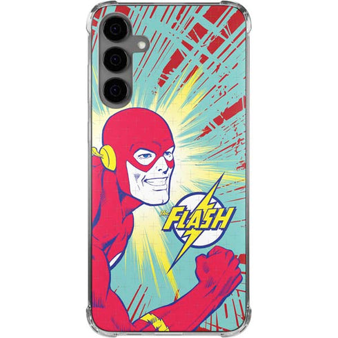 DC Comics The Flash Classic Art Smile Blast Galaxy S24 Plus Clear Case