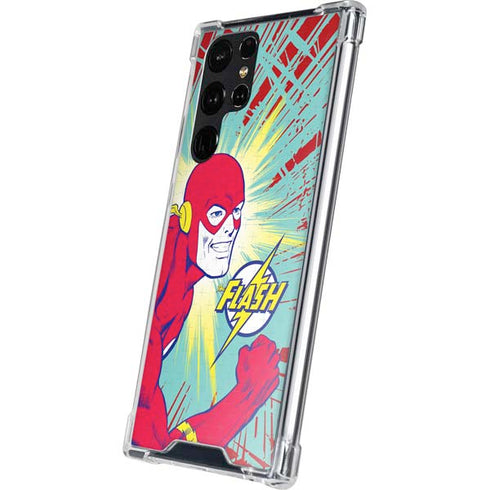 DC Comics The Flash Classic Art Smile Blast Galaxy S24 Ultra Clear Case