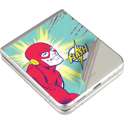 DC Comics The Flash Classic Art Smile Blast Galaxy Z Flip3 5G Skin