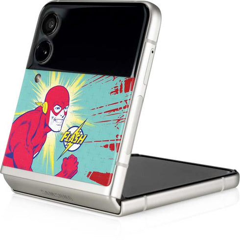 DC Comics The Flash Classic Art Smile Blast Galaxy Z Flip3 5G Skin