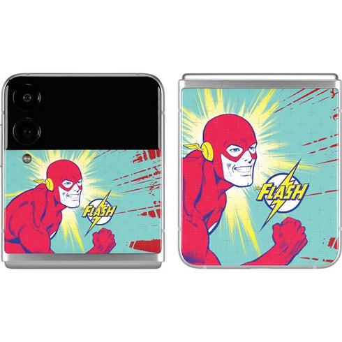 DC Comics The Flash Classic Art Smile Blast Galaxy Z Flip4 5G Skin