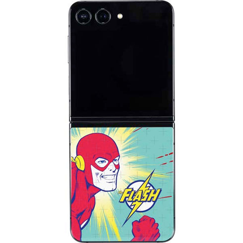 DC Comics The Flash Classic Art Smile Blast Galaxy Z Flip5 5G Skin
