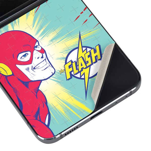 DC Comics The Flash Classic Art Smile Blast Galaxy Z Flip5 5G Skin