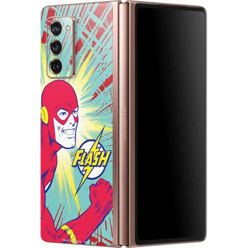 DC Comics The Flash Classic Art Smile Blast Galaxy Z Fold2 5G Skin