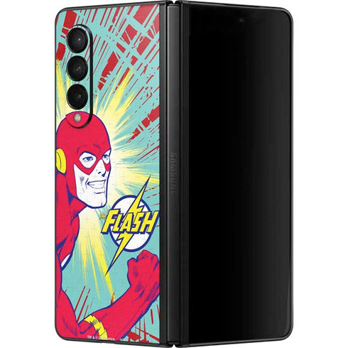 DC Comics The Flash Classic Art Smile Blast Galaxy Z Fold3 5G Skin