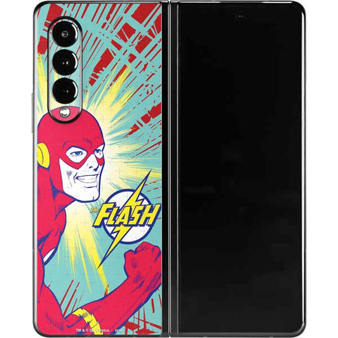 DC Comics The Flash Classic Art Smile Blast Galaxy Z Fold3 5G Skin