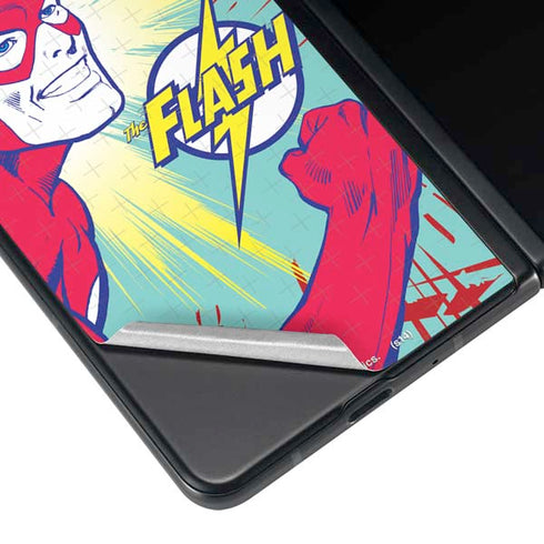 DC Comics The Flash Classic Art Smile Blast Galaxy Z Fold3 5G Skin