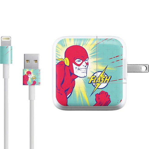 DC Comics The Flash Classic Art Smile Blast iPad Charger (10W USB) Skin