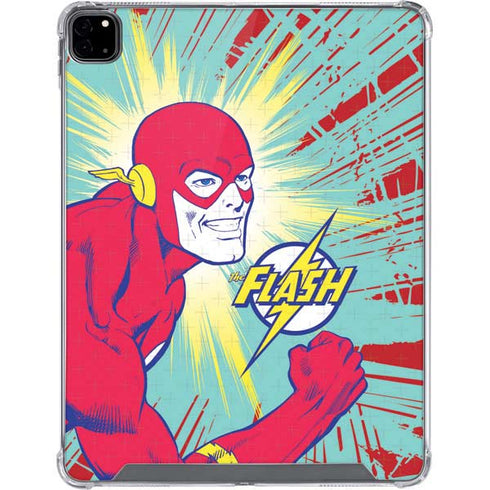 DC Comics The Flash Classic Art Smile Blast iPad Pro 12.9in (2020) Clear Case