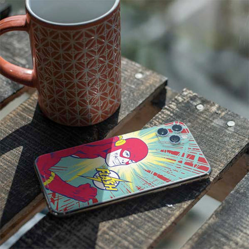 DC Comics The Flash Classic Art Smile Blast iPhone 11 Pro Max Skin