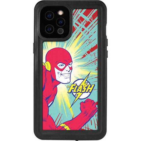 DC Comics The Flash Classic Art Smile Blast iPhone 12 Pro Max Waterproof Case