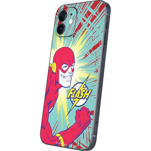 DC Comics The Flash Classic Art Smile Blast iPhone 12 Skin