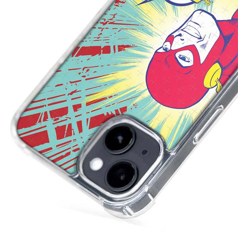 DC Comics The Flash Classic Art Smile Blast iPhone 13 MagSafe Case