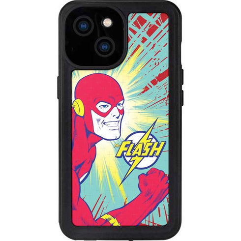 DC Comics The Flash Classic Art Smile Blast iPhone 13 Mini Waterproof Case