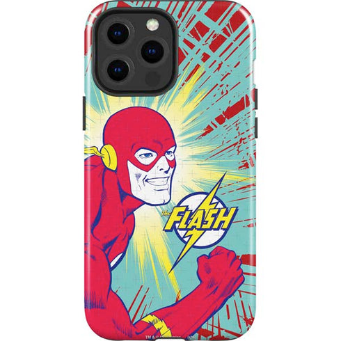 DC Comics The Flash Classic Art Smile Blast iPhone 15 Pro Max Impact Case