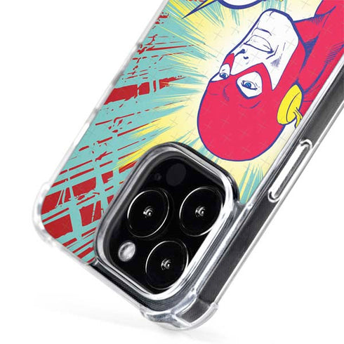 DC Comics The Flash Classic Art Smile Blast iPhone 15 Pro Max MagSafe Case