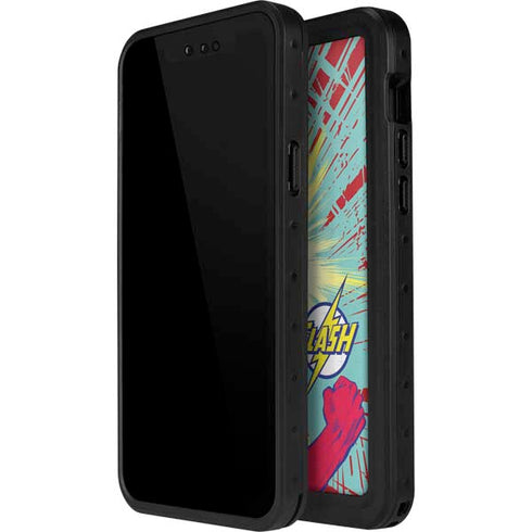 DC Comics The Flash Classic Art Smile Blast iPhone 14 Pro Max Waterproof Case