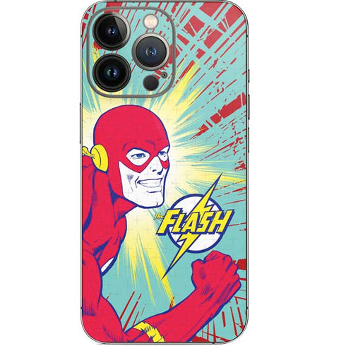 DC Comics The Flash Classic Art Smile Blast iPhone 15 Pro Skin